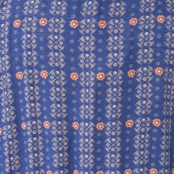 Knox Rose Flutter Sleeve Boho Maxi Dress Blue Pink NWT - Picture 11 of 11